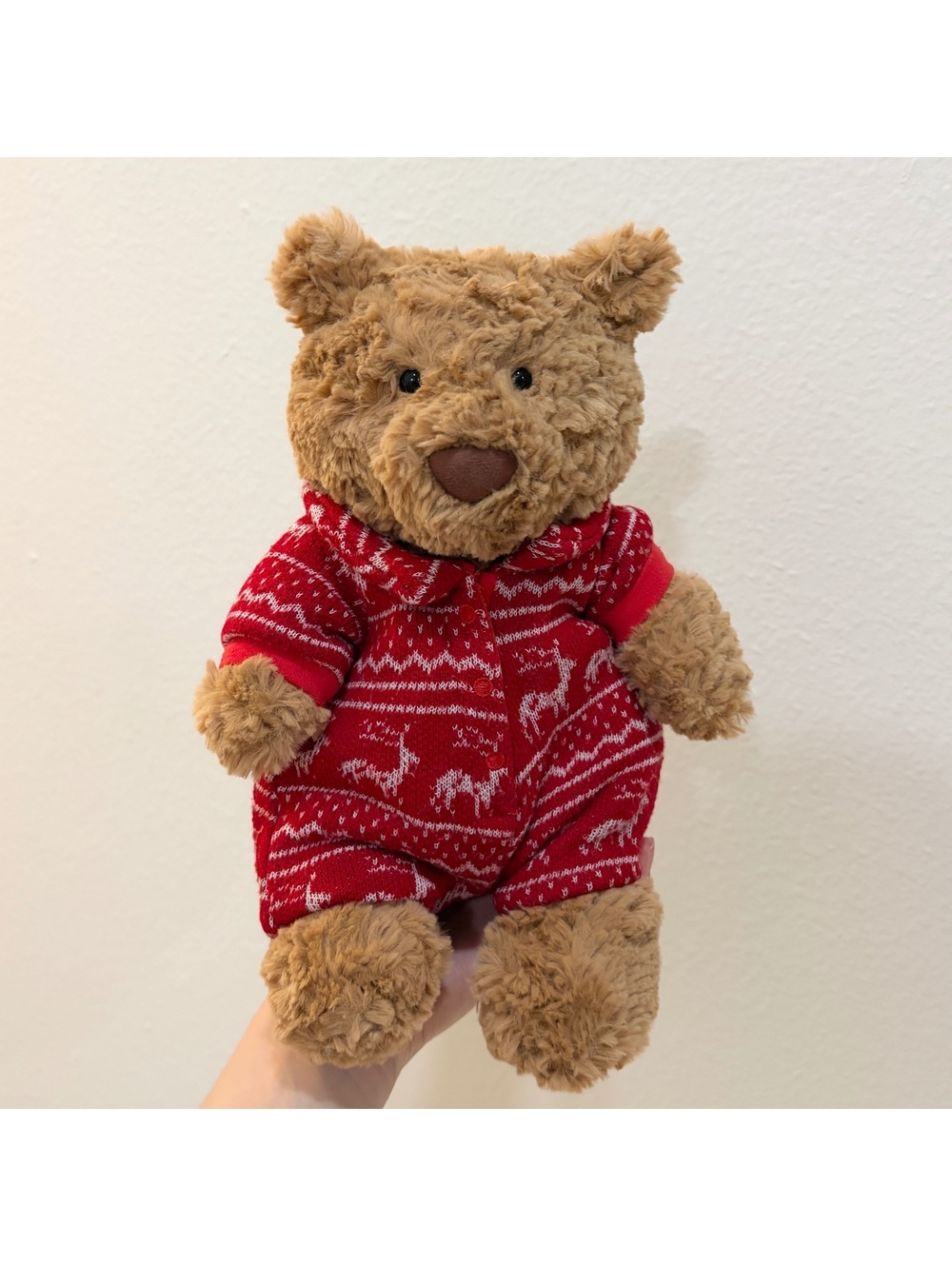 Jellycat Bartholomew Bear in Winter Pajamas - NWOT